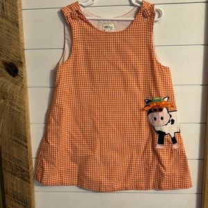Potato Saks Dress Cow 6 6x girls spring summer dress